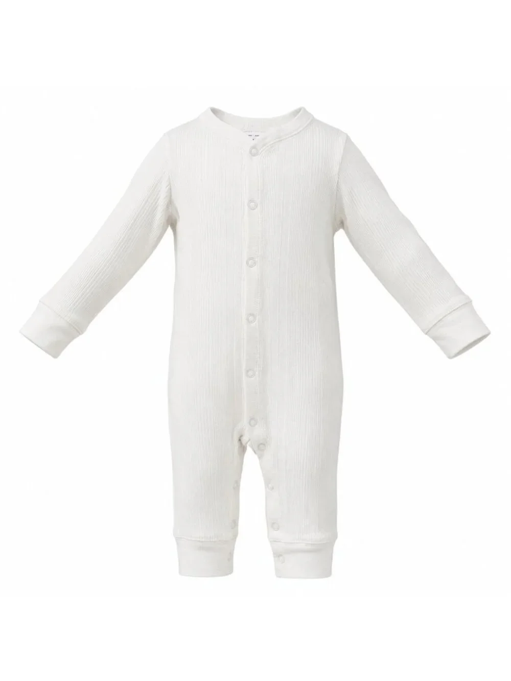 Carter’s Baby 6M Ivory White Ribbed Footless One Piece Snap Pajama Sleeper